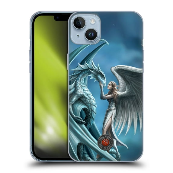 Head Case Designs Officially Licensed Anne Stokes Dragon Friendship Silverback Soft Gel Case Compatible with Apple iPhone 14 Plus