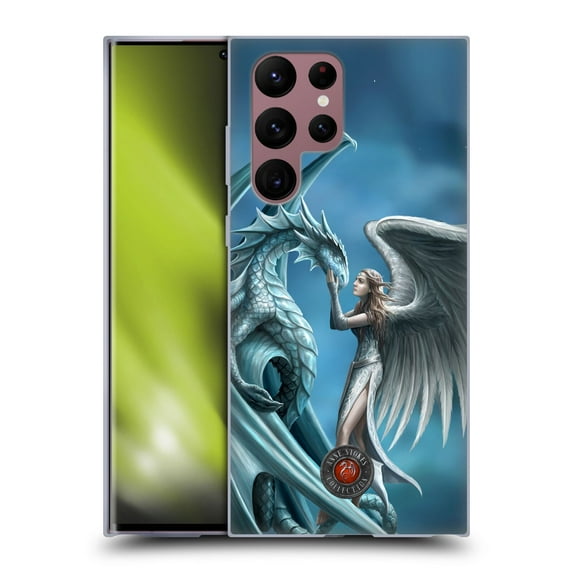 Head Case Designs Officially Licensed Anne Stokes Dragon Friendship Silverback Soft Gel Case Compatible with Samsung Galaxy S22 Ultra 5G