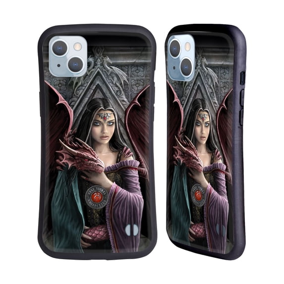 Head Case Designs Officially Licensed Anne Stokes Dragon Friendship Soul Mates Hybrid Case Compatible with Apple iPhone 14 Plus