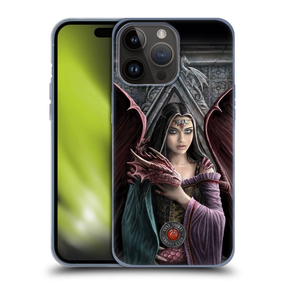Head Case Designs Officially Licensed Anne Stokes Dragon Friendship Soul Mates Soft Gel Case Compatible with Apple iPhone 15 Pro Max