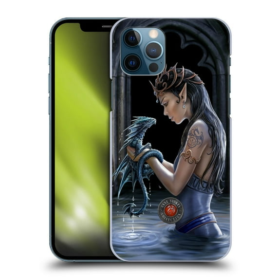 Head Case Designs Officially Licensed Anne Stokes Dragon Friendship Water Hard Back Case Compatible with Apple iPhone 12 / iPhone 12 Pro