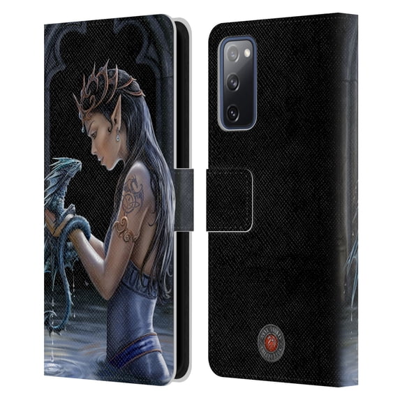 Head Case Designs Officially Licensed Anne Stokes Dragon Friendship Water Leather Book Wallet Case Cover Compatible with Samsung Galaxy S20 FE / 5G