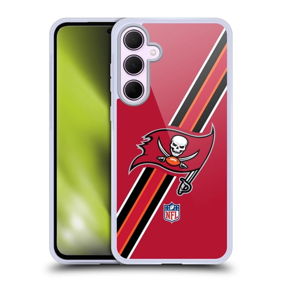 Head Case Designs NFL Tampa Bay Buccaneers Logo Stripes Soft Gel Case for Samsung Galaxy A35 5G