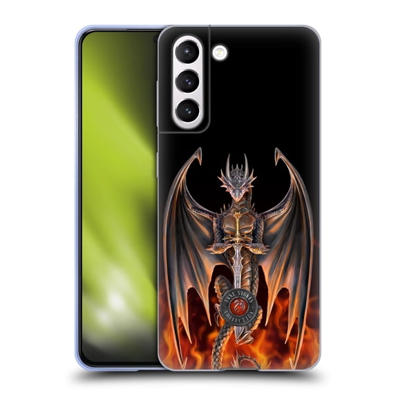 Head Case Designs Officially Licensed Anne Stokes Dragons 3 Warrior Soft Gel Case Compatible with Samsung Galaxy S21 5G