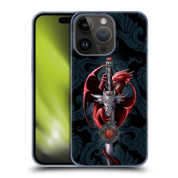 Head Case Designs Officially Licensed Anne Stokes Dragons Dagger Hard Back Case Compatible with Apple iPhone 15 Pro