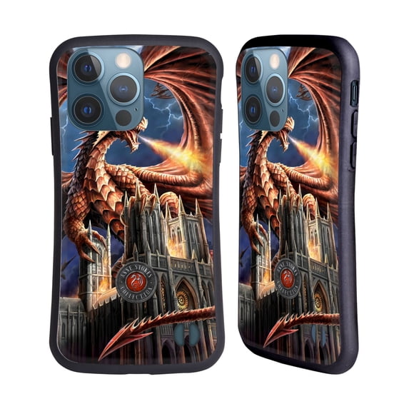 Head Case Designs Officially Licensed Anne Stokes Dragons Fury Hybrid Case Compatible with Apple iPhone 13 Pro