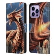 thumbnail image 1 of Head Case Designs Officially Licensed Anne Stokes Dragons Fury Leather Book Wallet Case Cover Compatible with Apple iPhone 14 Pro Max, 1 of 6