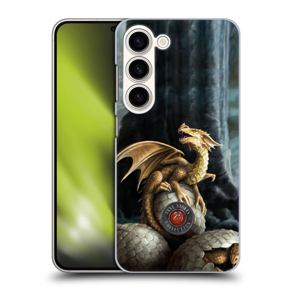 Head Case Designs Officially Licensed Anne Stokes Dragons Golden Treasures Hard Back Case Compatible with Samsung Galaxy S23 5G