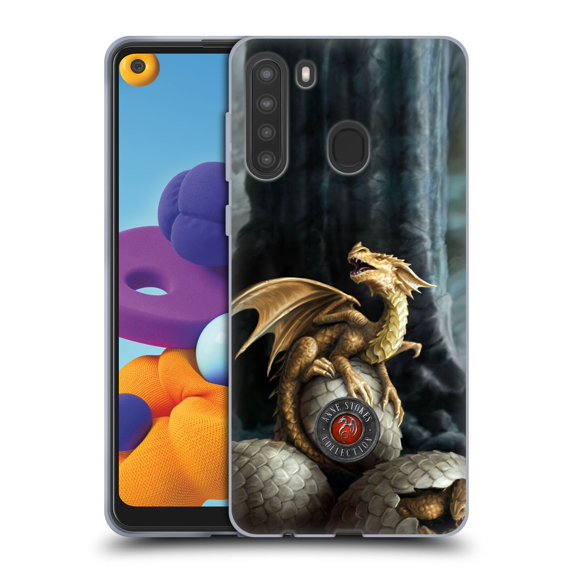 Head Case Designs Officially Licensed Anne Stokes Dragons Golden Treasures Soft Gel Case Compatible with Samsung Galaxy A21 (2020)