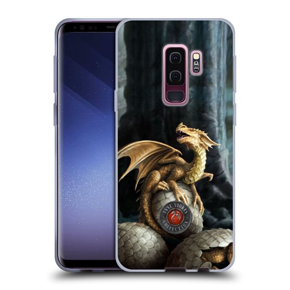 Head Case Designs Officially Licensed Anne Stokes Dragons Golden Treasures Soft Gel Case Compatible with Samsung Galaxy S9+ / S9 Plus