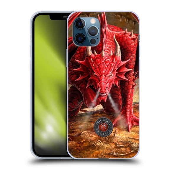 Head Case Designs Officially Licensed Anne Stokes Dragons Lair Soft Gel Case Compatible with Apple iPhone 12 / iPhone 12 Pro