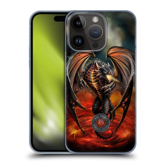 Head Case Designs Officially Licensed Anne Stokes Dragons Lava Hard Back Case Compatible with Apple iPhone 15 Pro