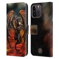 thumbnail image 1 of Head Case Designs Officially Licensed Anne Stokes Dragons Lava Leather Book Wallet Case Cover Compatible with Apple iPhone 15 Pro Max, 1 of 6