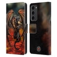 thumbnail image 1 of Head Case Designs Officially Licensed Anne Stokes Dragons Lava Leather Book Wallet Case Cover Compatible with Samsung Galaxy S23+ 5G, 1 of 6