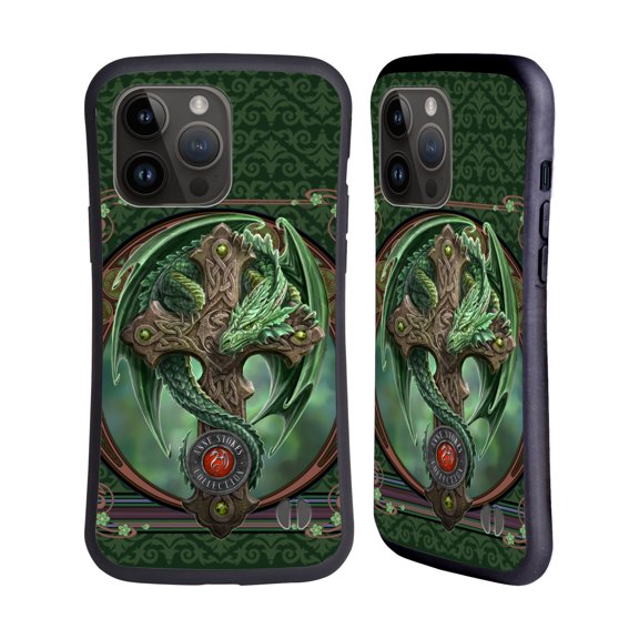 Head Case Designs Officially Licensed Anne Stokes Dragons Woodland Guardian Hybrid Case Compatible with Apple iPhone 15 Pro Max