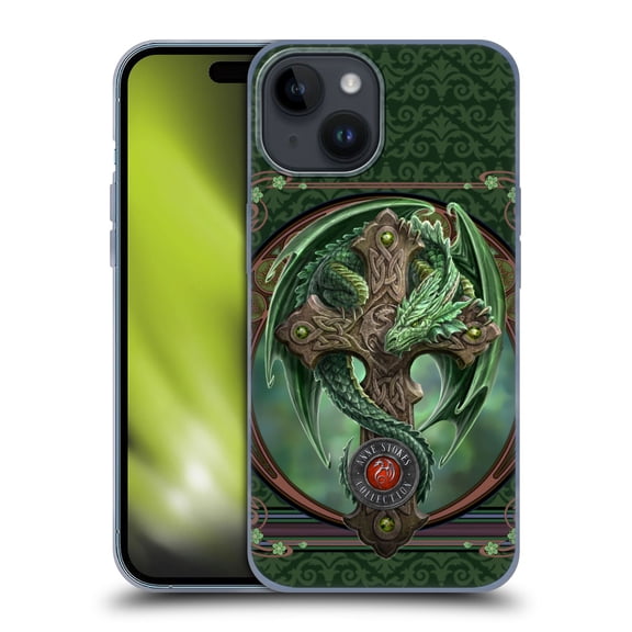 Head Case Designs Officially Licensed Anne Stokes Dragons Woodland Guardian Soft Gel Case Compatible with Apple iPhone 15