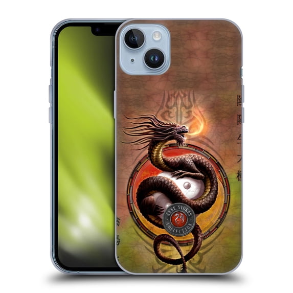 Head Case Designs Officially Licensed Anne Stokes Dragons Yin Yang Protector Soft Gel Case Compatible with Apple iPhone 14 Plus