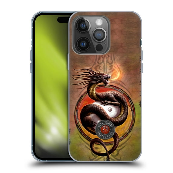 Head Case Designs Officially Licensed Anne Stokes Dragons Yin Yang Protector Soft Gel Case Compatible with Apple iPhone 14 Pro