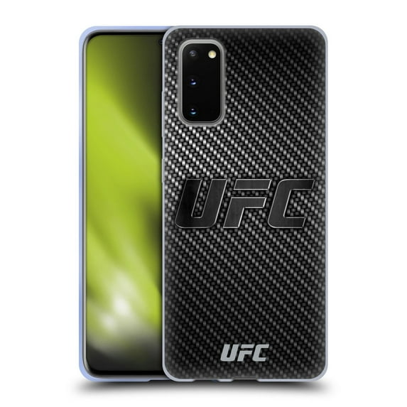 Head Case Designs UFC Logo Carbon Fiber Soft Gel Case for Samsung Galaxy S20 / S20 5G