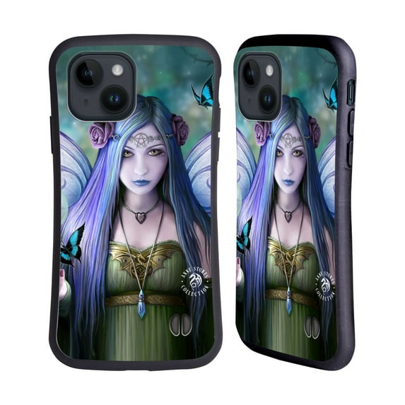 Head Case Designs Officially Licensed Anne Stokes Fairies Mystic Aura Hybrid Case Compatible with Apple iPhone 15