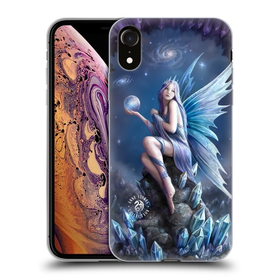 Head Case Designs Officially Licensed Anne Stokes Fairies Stargazer Soft Gel Case Compatible with Apple iPhone XR