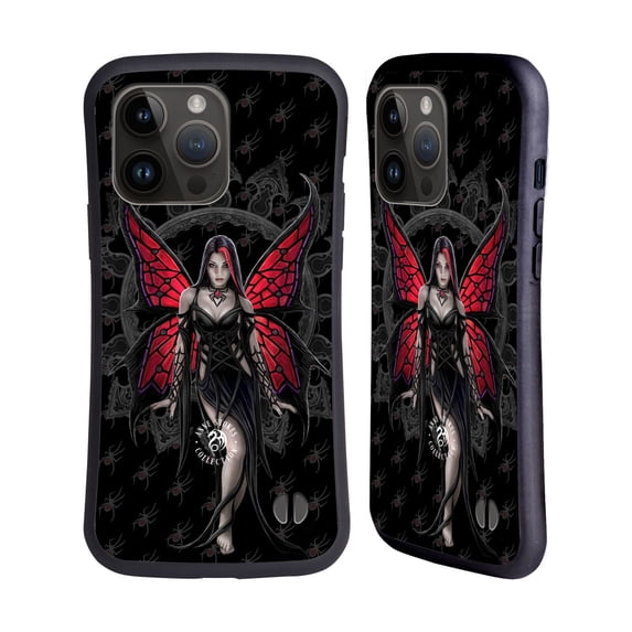 Head Case Designs Officially Licensed Anne Stokes Gothic Aracnafaria Hybrid Case Compatible with Apple iPhone 15 Pro Max
