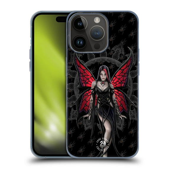 Head Case Designs Officially Licensed Anne Stokes Gothic Aracnafaria Soft Gel Case Compatible with Apple iPhone 15 Pro
