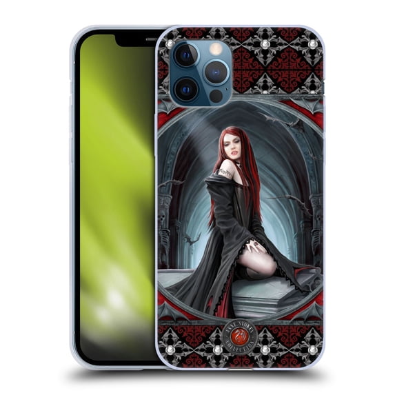 Head Case Designs Officially Licensed Anne Stokes Gothic Await The Night Soft Gel Case Compatible with Apple iPhone 12 / iPhone 12 Pro