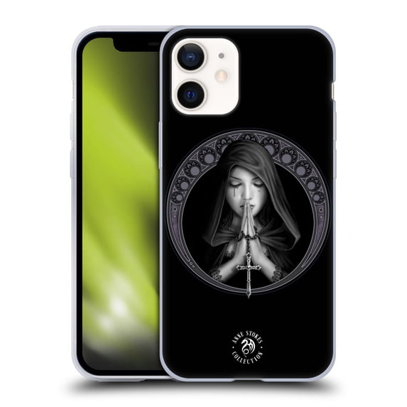 Head Case Designs Officially Licensed Anne Stokes Gothic Dark Prayer Art Nouveau Soft Gel Case Compatible with Apple iPhone 12 Mini