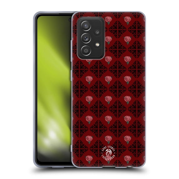 Head Case Designs Officially Licensed Anne Stokes Gothic Logo Pattern Soft Gel Case Compatible with Samsung Galaxy A52 / A52s / 5G (2021)
