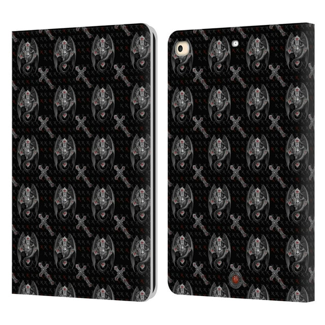 Head Case Designs Officially Licensed Anne Stokes Gothic Prayer Pillow Pattern Leather Book Wallet Case Cover Compatible with Apple iPad 9.7 2017 / iPad 9.7 2018