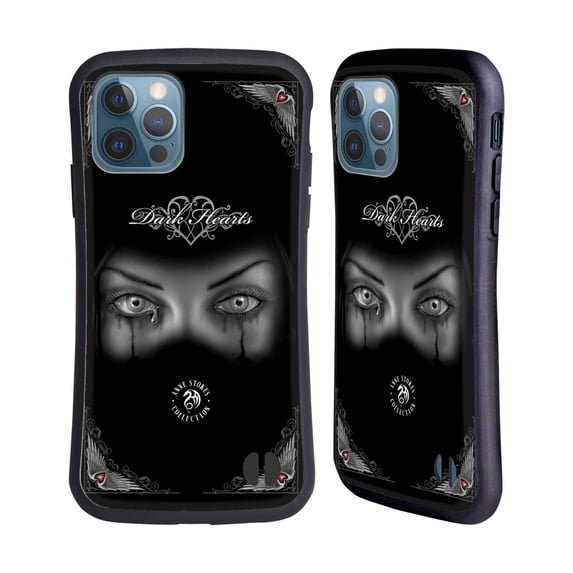 Head Case Designs Officially Licensed Anne Stokes Gothic Sad Eyes Hybrid Case Compatible with Apple iPhone 12 / iPhone 12 Pro