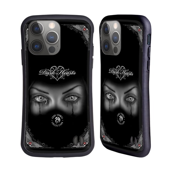 Head Case Designs Officially Licensed Anne Stokes Gothic Sad Eyes Hybrid Case Compatible with Apple iPhone 14 Pro