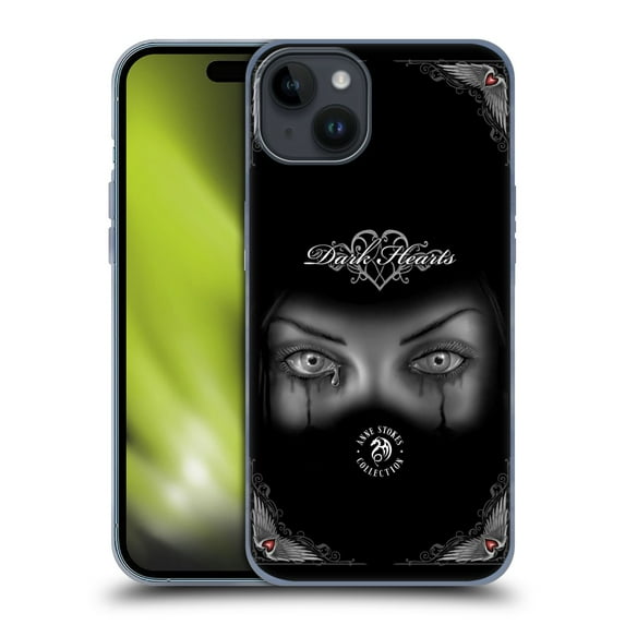 Head Case Designs Officially Licensed Anne Stokes Gothic Sad Eyes Soft Gel Case Compatible with Apple iPhone 15 Plus