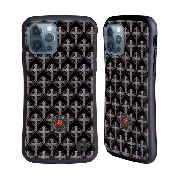 Head Case Designs Officially Licensed Anne Stokes Tribal Cross Gothic Pattern Hybrid Case Compatible with Apple iPhone 12 / iPhone 12 Pro