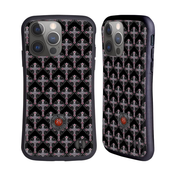 Head Case Designs Officially Licensed Anne Stokes Tribal Cross Gothic Pattern Hybrid Case Compatible with Apple iPhone 14 Pro
