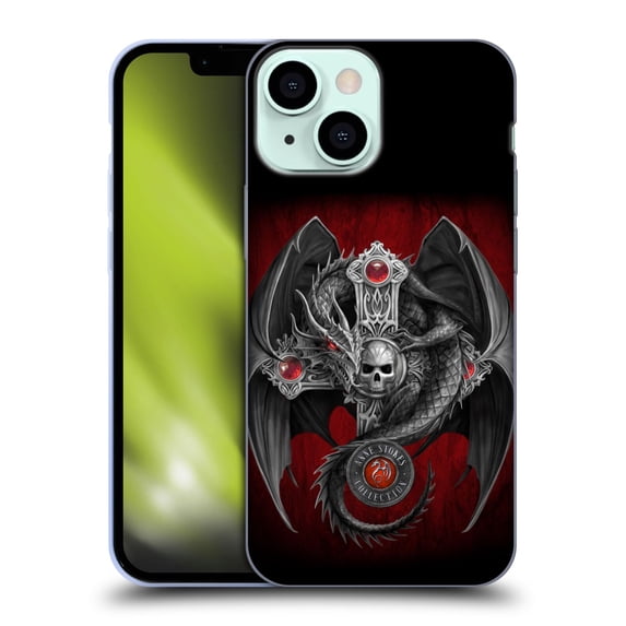 Head Case Designs Officially Licensed Anne Stokes Tribal Gothic Dragon Soft Gel Case Compatible with Apple iPhone 13 Mini