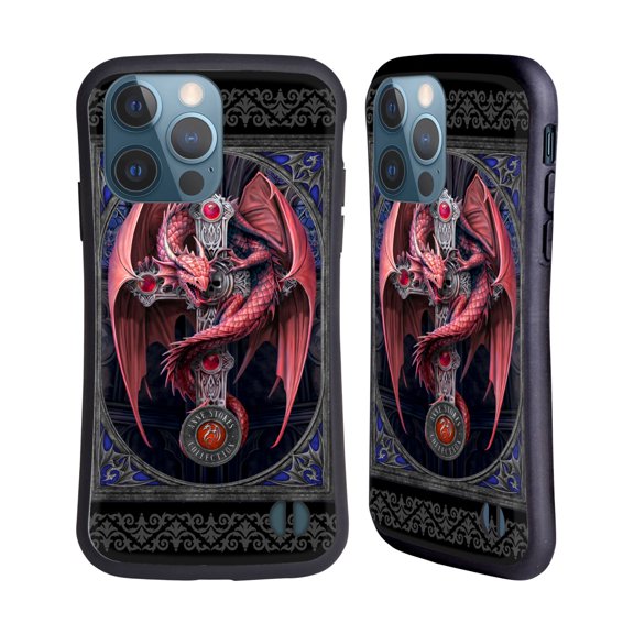 Head Case Designs Officially Licensed Anne Stokes Tribal Gothic Guardian Hybrid Case Compatible with Apple iPhone 13 Pro