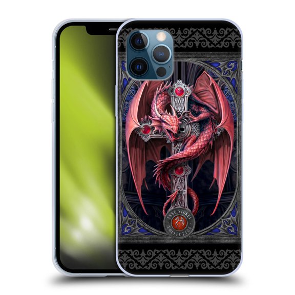 Head Case Designs Officially Licensed Anne Stokes Tribal Gothic Guardian Soft Gel Case Compatible with Apple iPhone 12 / iPhone 12 Pro