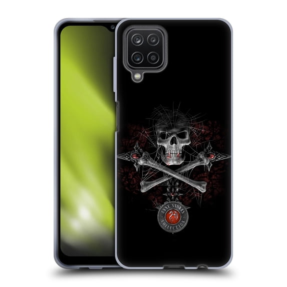Head Case Designs Officially Licensed Anne Stokes Tribal Gothic Skull Soft Gel Case Compatible with Samsung Galaxy A12 (2020)