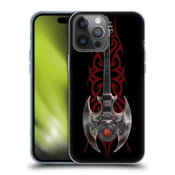 Head Case Designs Officially Licensed Anne Stokes Tribal Rock God Guitar Soft Gel Case Compatible with Apple iPhone 14 Pro Max
