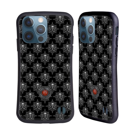 Head Case Designs Officially Licensed Anne Stokes Tribal Skull Motif Pattern Hybrid Case Compatible with Apple iPhone 13 Pro