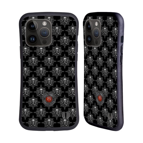 Head Case Designs Officially Licensed Anne Stokes Tribal Skull Motif Pattern Hybrid Case Compatible with Apple iPhone 15 Pro Max