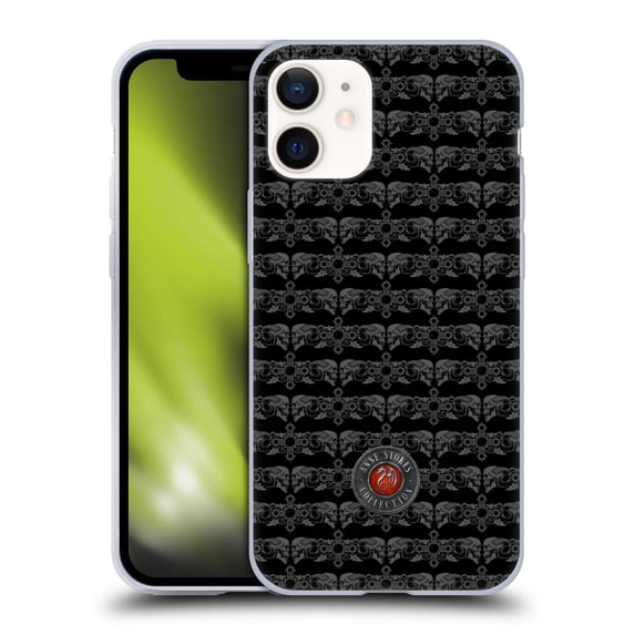 Head Case Designs Officially Licensed Anne Stokes Tribal Skull and Cross Pattern Soft Gel Case Compatible with Apple iPhone 12 Mini