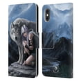 thumbnail image 1 of Head Case Designs Officially Licensed Anne Stokes Wolves Protector Leather Book Wallet Case Cover Compatible with Apple iPhone X / iPhone XS, 1 of 6