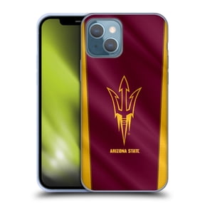 Head Case Designs Officially Licensed Arizona State University ASU Arizona State University Banner Soft Gel Case Compatible with Apple iPhone 13