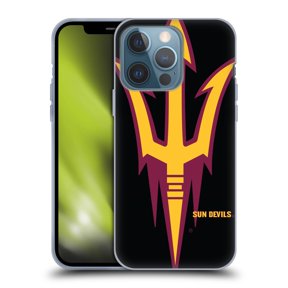 Head Case Designs Officially Licensed Arizona State University ASU Arizona State University Oversized Icon Soft Gel Case Compatible with Apple iPhone 13 Pro