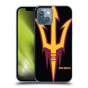 Head Case Designs Officially Licensed Arizona State University ASU Arizona State University Oversized Icon Soft Gel Case Compatible with Apple iPhone 13