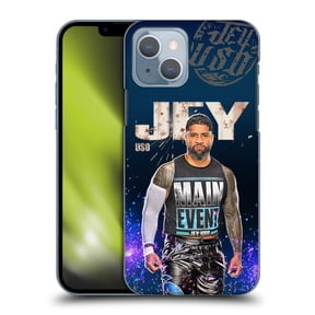 Head Case Designs Officially Licensed WWE Jey Uso Portrait Hard Back Case Compatible with Apple iPhone 14