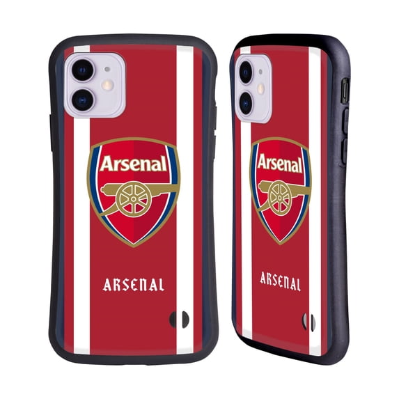 Head Case Designs Officially Licensed Arsenal FC 2021/22 Crest Kit Home Hybrid Case Compatible with Apple iPhone 11